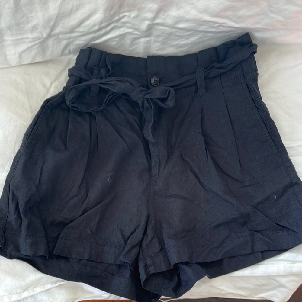 NWT Madewell Linen Tie Shorts Size 8